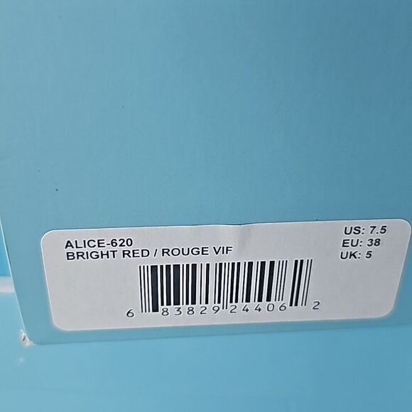 NIB Draper James Alice Heels in Bright Red, Size 7.5 - Picture 6 of 7